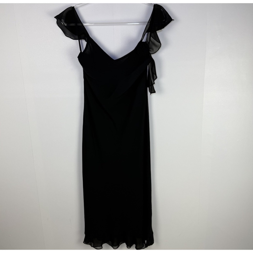 Vintage Mary‎ Belle 90s Y2K Slip Slinky Dress FRIENDS Whimsigoth Goth Deadstock